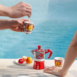 Bialetti Dolce&Gabbana Sicilian Cart Moka Express, Cups & Stirrer Gift Set