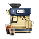 Breville Barista Touch Impress Espresso Machine — Damson Blue & Brass