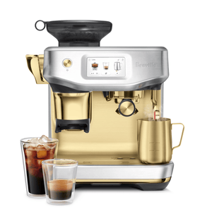 Breville Barista Touch Impress Espresso Machine — Brushed Steel & Brass