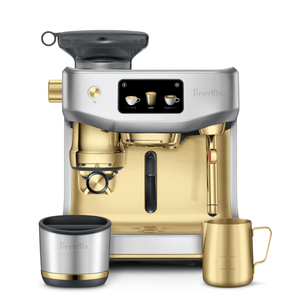 Breville Oracle Jet Espresso Machine — Brushed Steel & Brass
