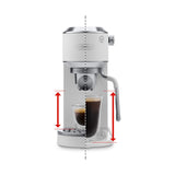 De'Longhi Dedica Duo Espresso Machine with Cold Brew — White