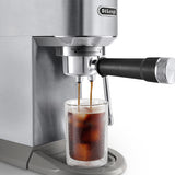 De'Longhi Dedica Duo Espresso Machine with Cold Brew — Stainless Steel