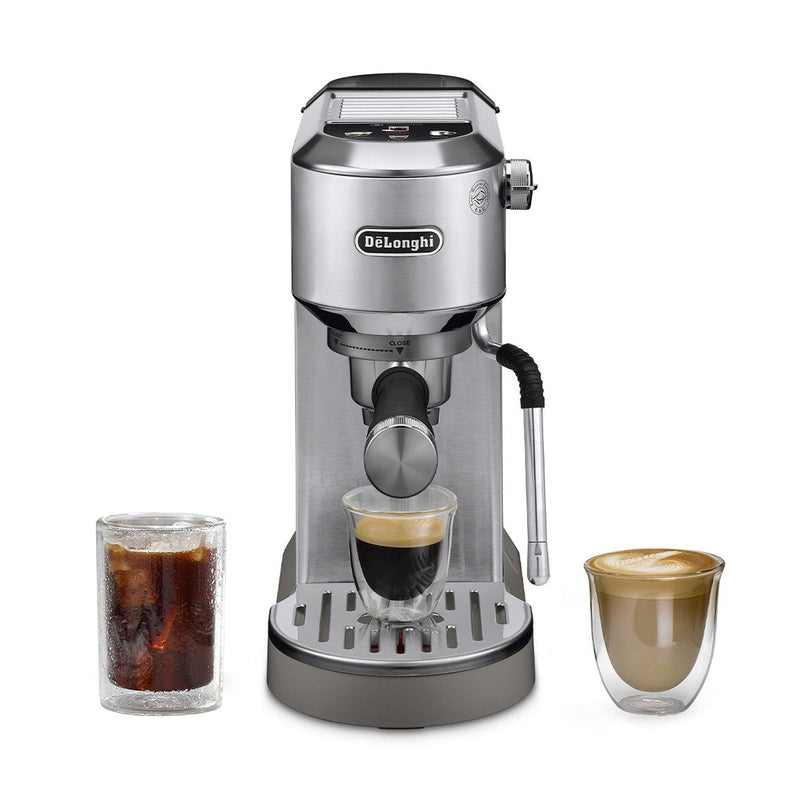 De'Longhi Dedica Duo Espresso Machine with Cold Brew — Stainless Steel
