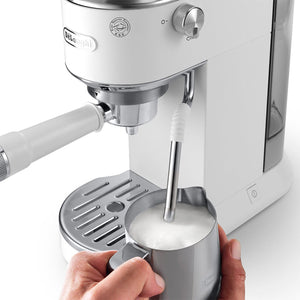 De'Longhi Dedica Duo Espresso Machine with Cold Brew — White