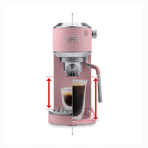De'Longhi Dedica Duo Espresso Machine with Cold Brew — Rose