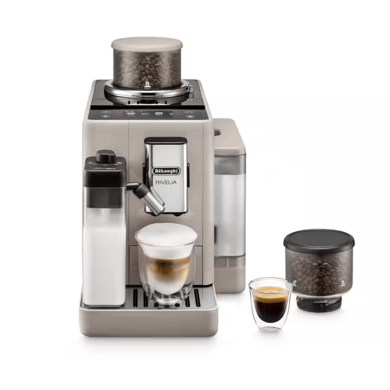 De'Longhi Rivelia Automatic Espresso Machine with LatteCrema — Sand Beige