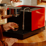 Fellow Series 1 Espresso Machine, Cherry Red Walnut