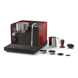 Fellow Series 1 Espresso Machine, Cherry Red Walnut