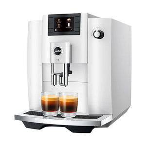 Jura E6 Automatic Espresso Machine — Piano White