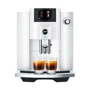 Jura E6 Automatic Espresso Machine — Piano White