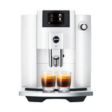 Jura E6 Automatic Espresso Machine — Piano White