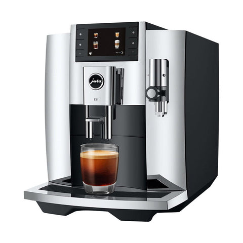 Jura E8 Automatic Espresso Machine — Chrome