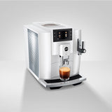 Jura E8 Automatic Espresso Machine — Piano White
