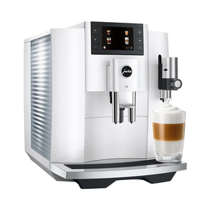 Jura E8 Automatic Espresso Machine — Piano White