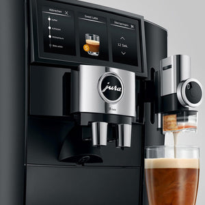 Jura J8 Twin Automatic Espresso Machine — Black