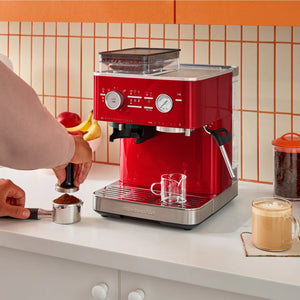 KitchenAid Semi-Automatic Espresso Machine — Candy Apple Red