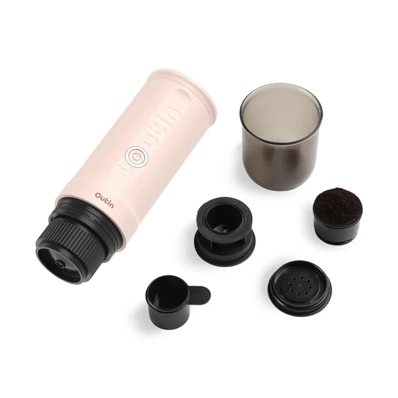 OutIn Nano Portable Electric Espresso Machine, Brewer Rose Quartz