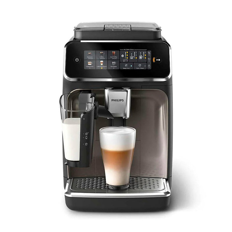 Philips Series 3300 LatteGo & Iced Coffee Automatic Espresso Machine, Black Chrome