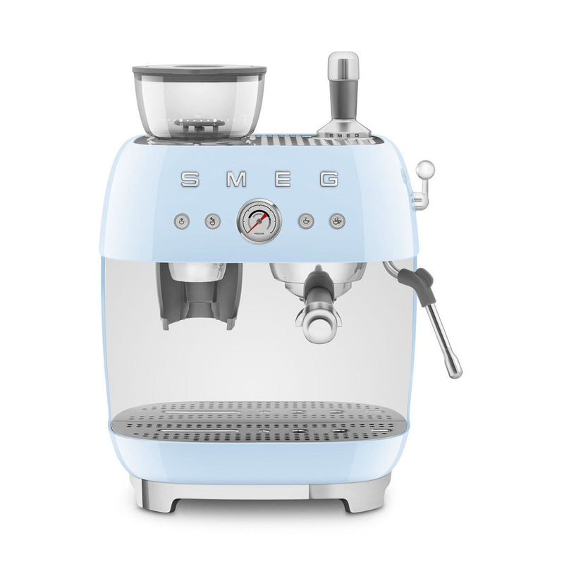 SMEG Manual Espresso Machine — Pastel Blue