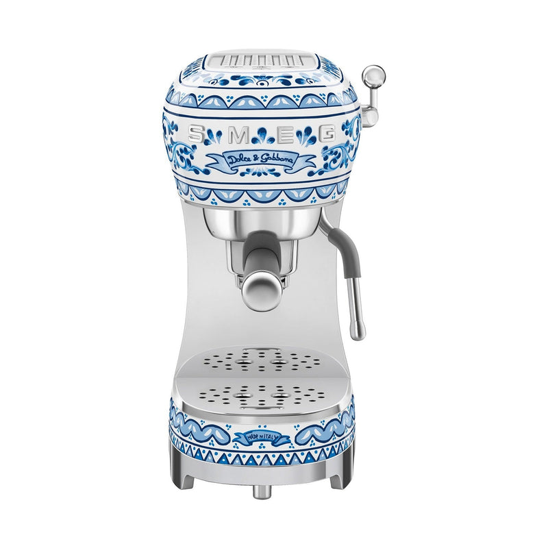 Smeg × Dolce&Gabbana Manual Espresso Machine — Blu Mediterraneo