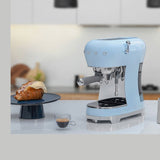 Smeg Retro Espresso Machine — Pastel Blue