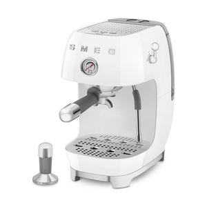 Smeg Manual Espresso Coffee Machine With Cold Brew, White #ECF03WHUS