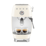 Smeg Manual Espresso Coffee Machine With Cold Brew, Cream #ECF03CRUS