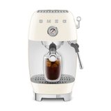 Smeg Manual Espresso Coffee Machine With Cold Brew, Cream #ECF03CRUS