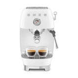 Smeg Manual Espresso Coffee Machine With Cold Brew, White #ECF03WHUS