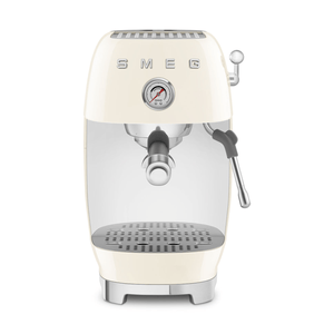 Smeg Manual Espresso Coffee Machine With Cold Brew, Cream #ECF03CRUS