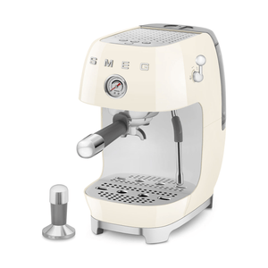 Smeg Manual Espresso Coffee Machine With Cold Brew, Cream #ECF03CRUS