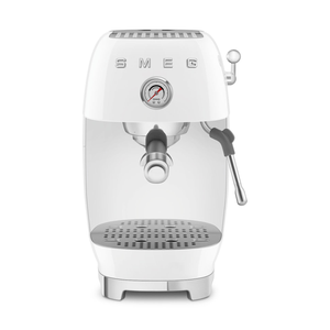 Smeg Manual Espresso Coffee Machine With Cold Brew, White #ECF03WHUS