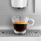 Smeg Super-Automatic Espresso Machine with Steam Wand — Matte White