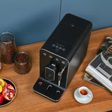 Smeg Super-Automatic Espresso Machine with Steam Wand — Full Black