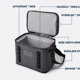 YETI Hopper Flip 18 Soft Cooler, Big Sky Blue